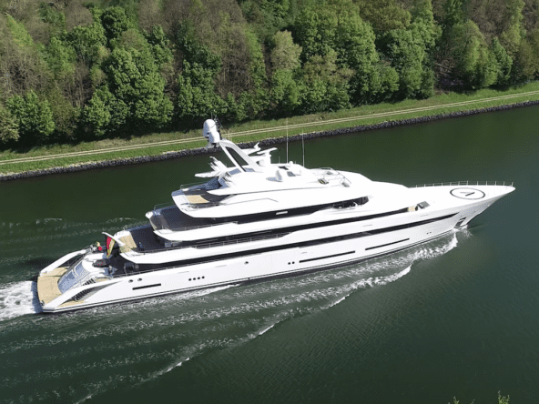 101.5m Feadship superyacht Symphony in Barcelona