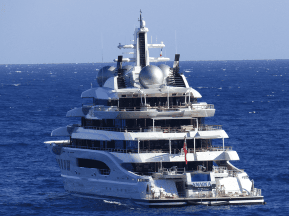 millionaire on a yacht